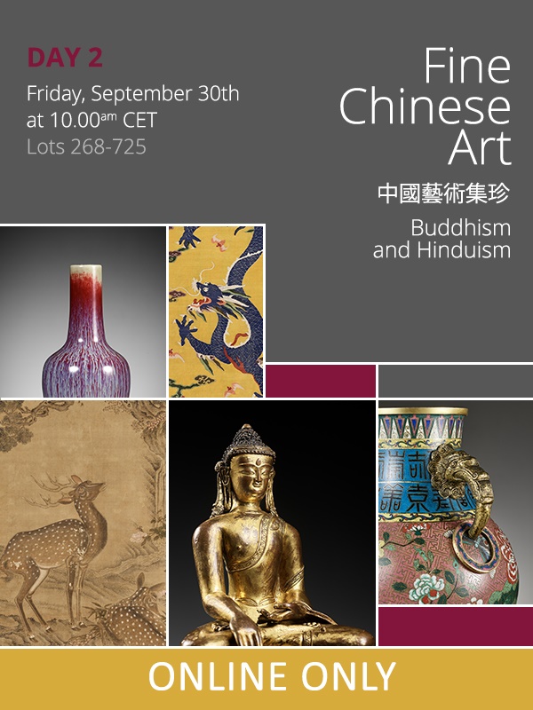DAY 2 - TWO-DAY AUCTION - Fine Chinese Art / 中國藝術集珍 / Buddhism & Hinduism